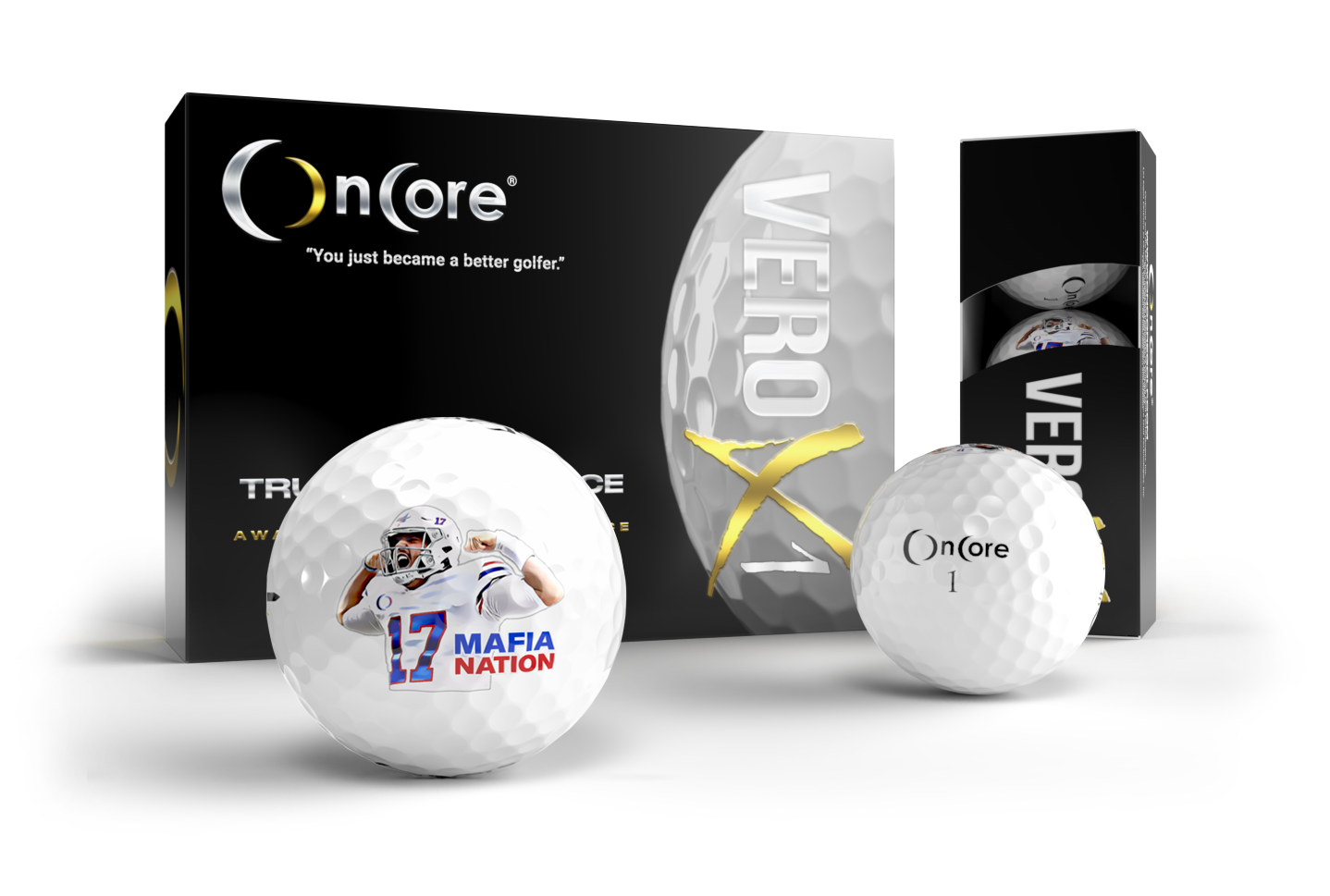 The Josh Allen Mafia Nation Golf Balls are now available for the 2022-23 football season from OnCore Golf.