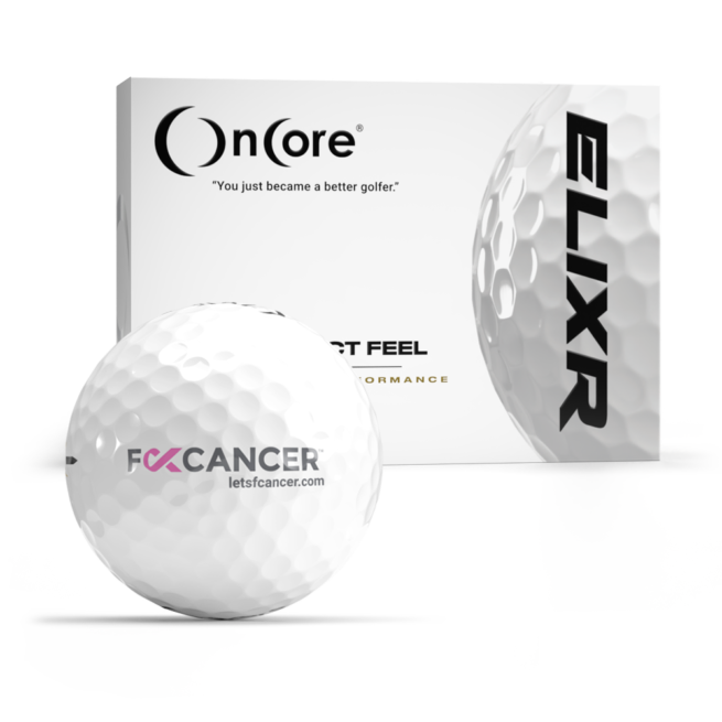 LetsFCancer Charity Ball - Official OnCore Golf Balls - ELIXR