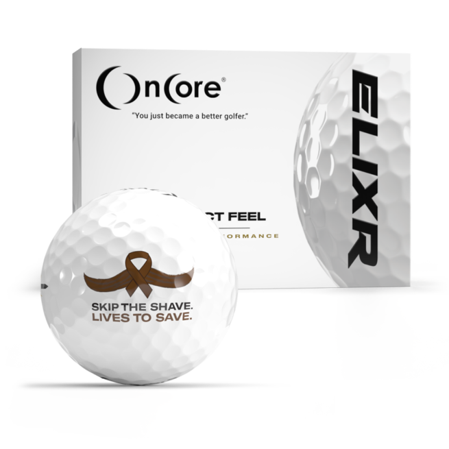 LetsFCancer Skip Shave Ball - Official OnCore Golf Balls - ELIXR