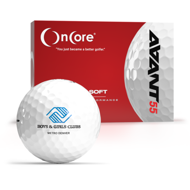 Boys and Girls Club Charity Golf Balls - OnCore Golf Signature Series - AVANT 55