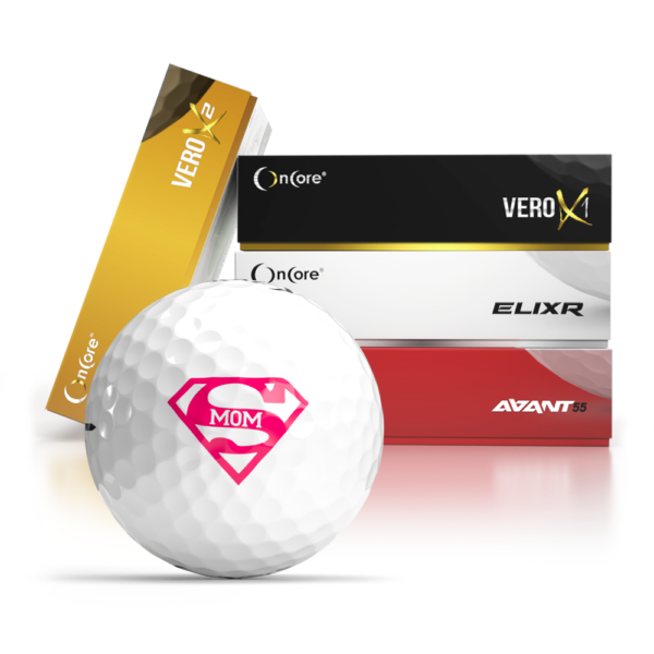 Super Mom Mother's Day Golf Balls - OnCore Golf Signature Series