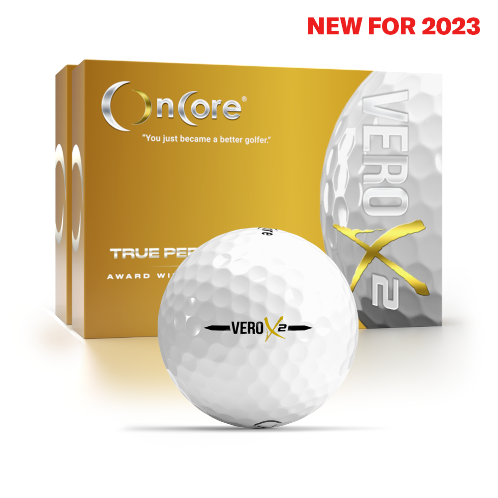 VERO X2 - 2 Dozen Pack White Golf Balls - Bundled Savings from OnCore Golf