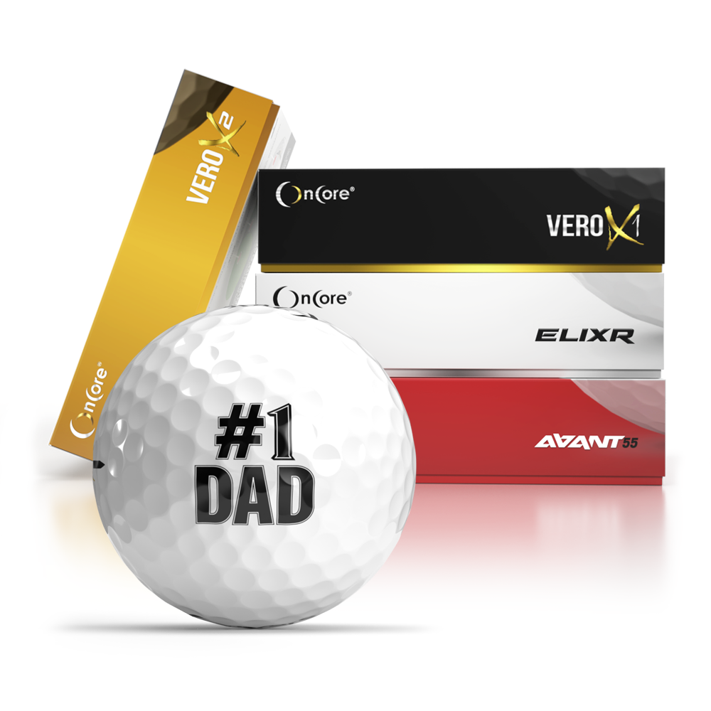 best-dad-number-one-fathers-day-golf-balls-oncore-2023 OnCore Golf - Father's Day Golf Balls - #1 Dad