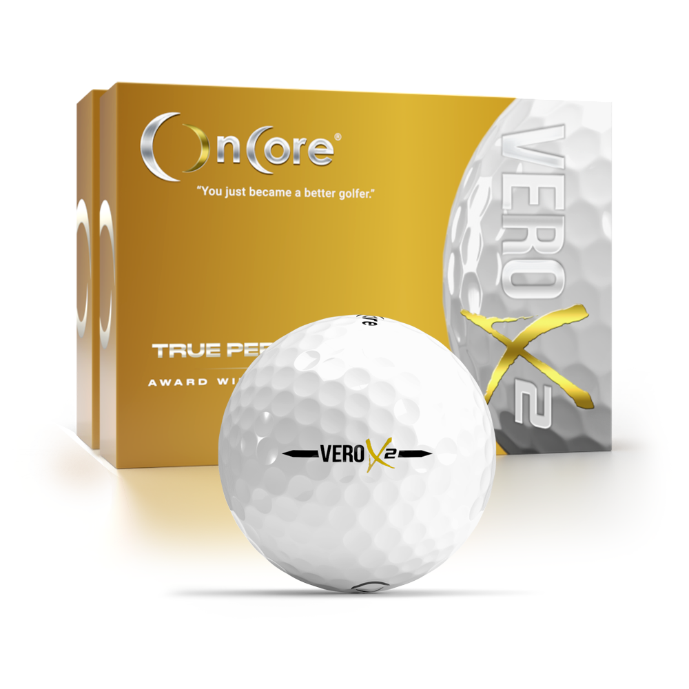VERO X2 - 2 Dozen Pack White Golf Balls - Bundled Savings from OnCore Golf