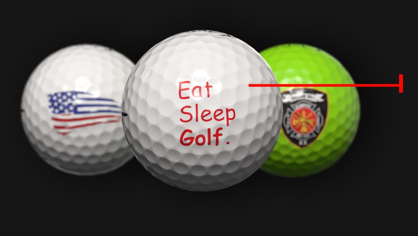 Customize Golf Balls Online - OnCore Golf - Upload your company logo, image or graphics.