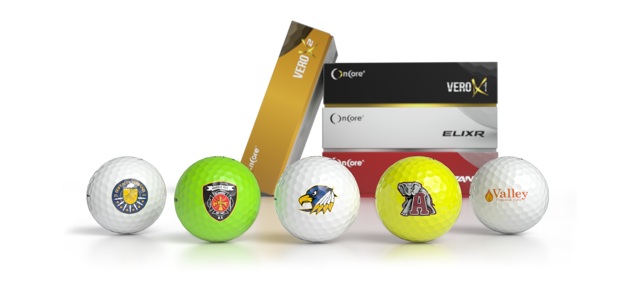 Customize Golf Balls Online - OnCore Ball Personalization