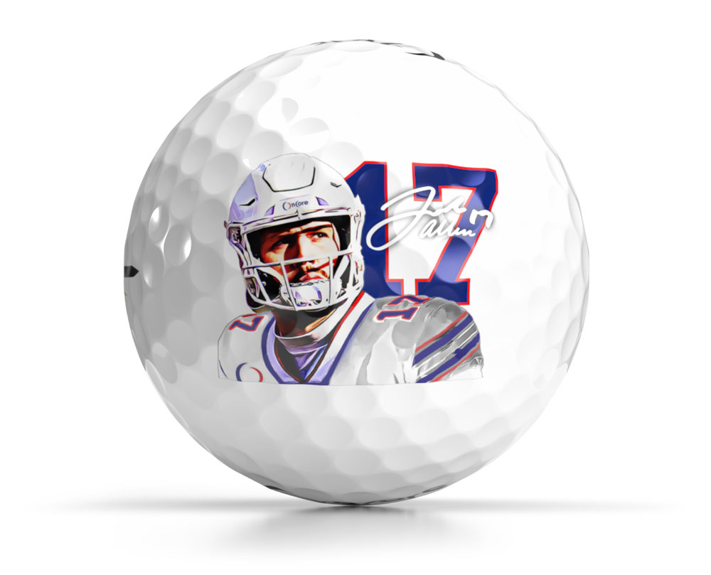 Order the new Josh Allen #17 golf ball from OnCore Golf | New Release for 2023-24 Season