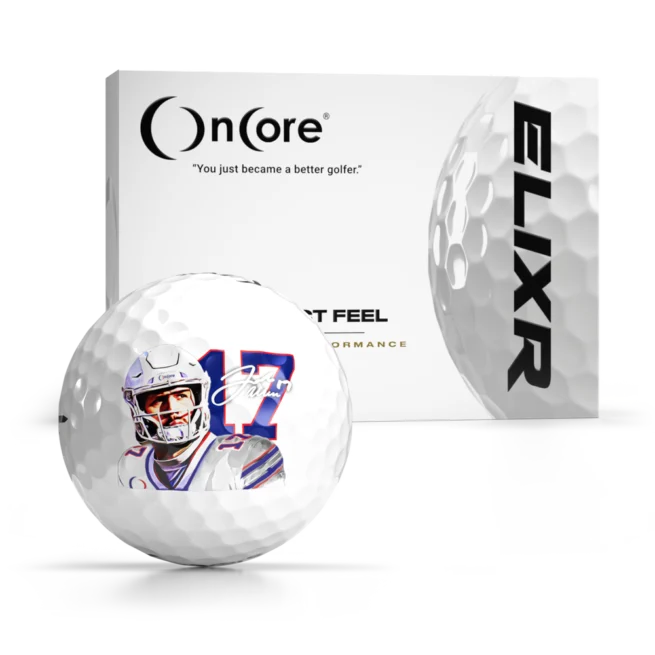 Shop - Josh Allen #17 Golf Balls | OnCore - 2023-24 Special Charity Edition - ELIXR