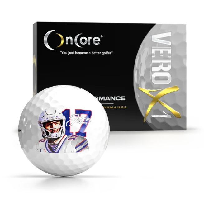 Shop - Josh Allen #17 Golf Balls | OnCore - 2023-24 Special Charity Edition - VERO X1