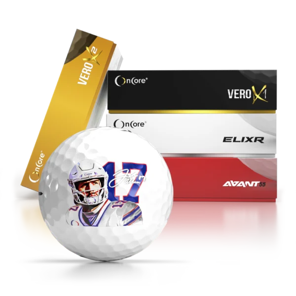 Shop - Josh Allen #17 Golf Balls | OnCore - 2023-24 Special Charity Edition