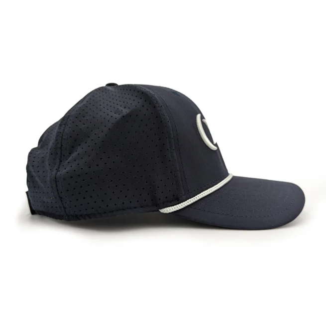 Order the Navy Blue OnCore Rope Golf Hat with Embroidered Logo Mark