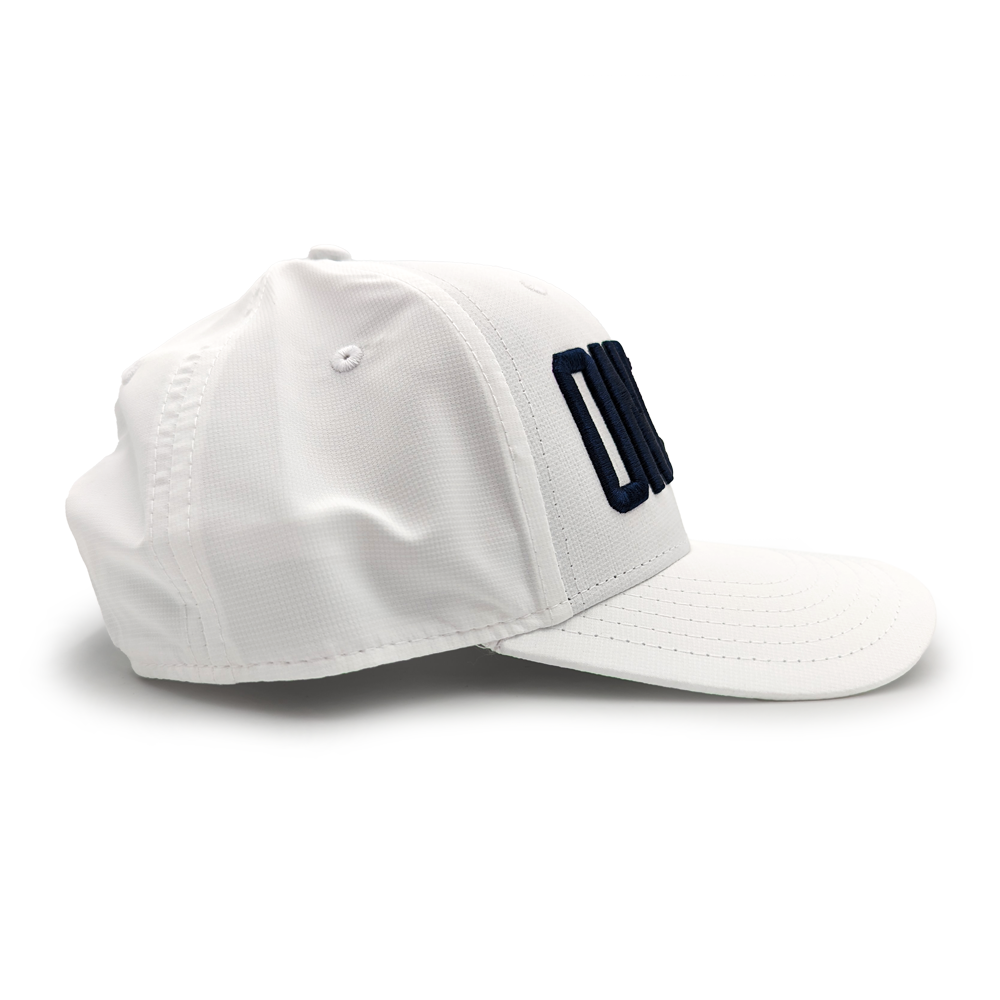oncore-logo-text-white-hat-img3 Order the Official White ONCORE Varsity Logo Golf Hat