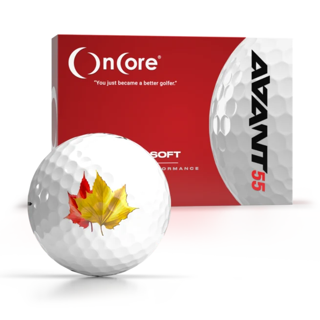 Shop - Fall Leaves | Thanksgiving Day Logo Golf Balls - OnCore Golf - AVANT 55