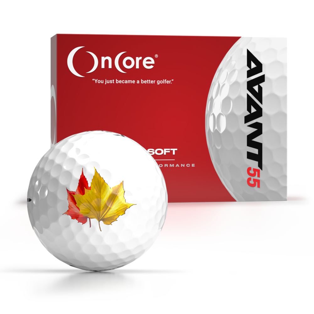fall-leaves-thankgiving-day-golf-balls-logo-oncore-golf-avant-55 Shop - Fall Leaves | Thanksgiving Day Logo Golf Balls - OnCore Golf - AVANT 55