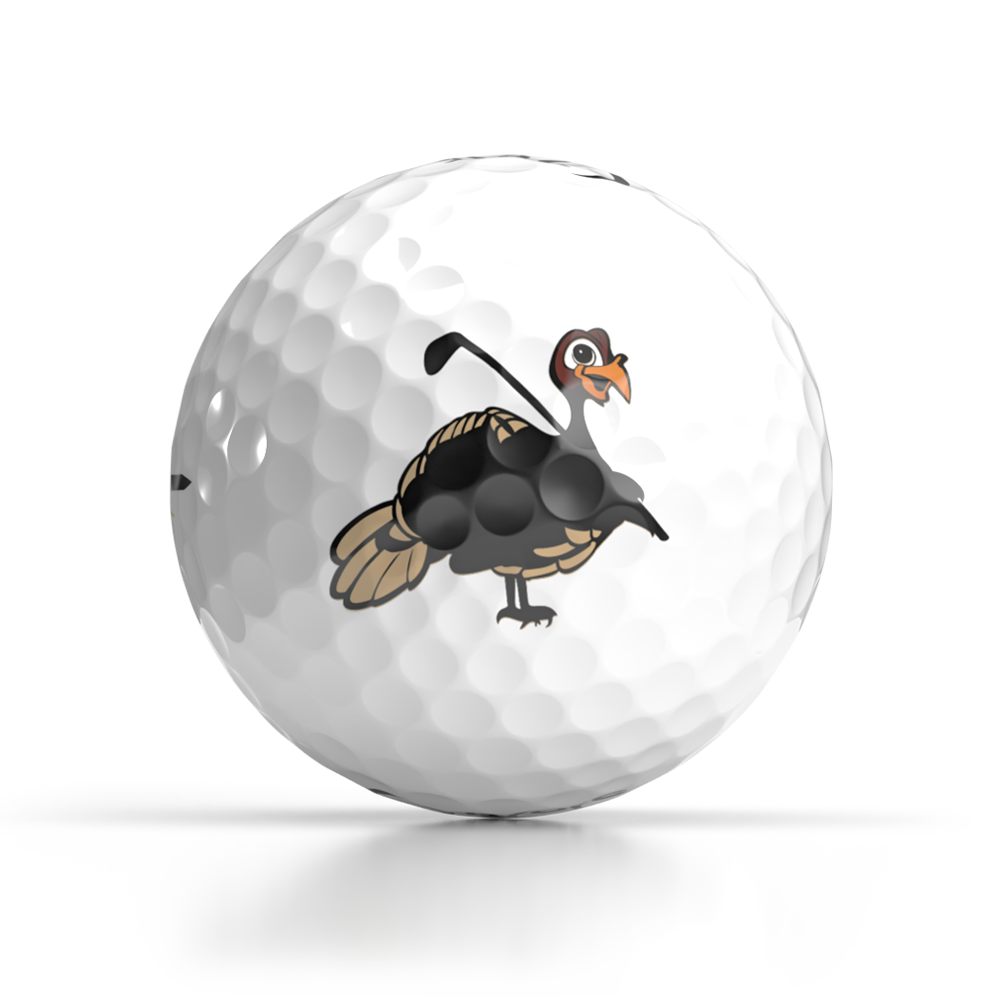 thunder-turkey-club-thankgiving-day-golf-ball-logo-oncore-golf Thunder Turkey - Thanksgiving Day Golf Balls - Shop OnCore Golf