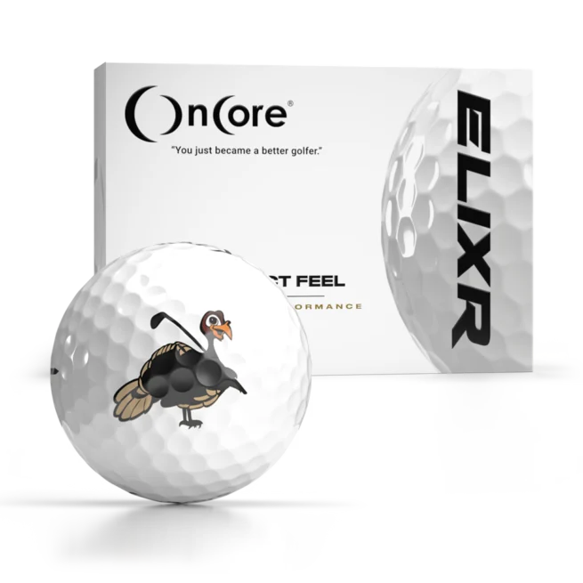 Thunder Turkey - Thanksgiving Day Logo Golf Balls - Shop OnCore Golf - ELIXR