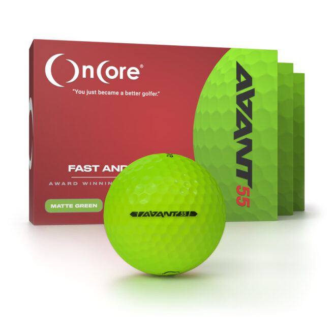 Black Friday Golf Ball Special B2G1 Free - OnCore - AVANT 55 - Dozen Matte Green