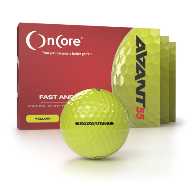Black Friday Golf Ball Special B2G1 Free - OnCore - AVANT 55 - Dozen Yellow