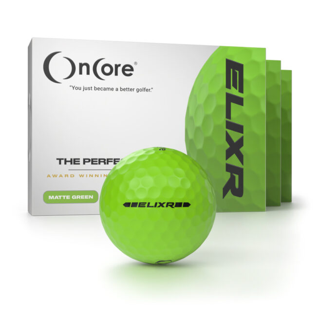 Black Friday Golf Ball Special B2G1 Free - OnCore - ELIXR - Dozen Matte Green