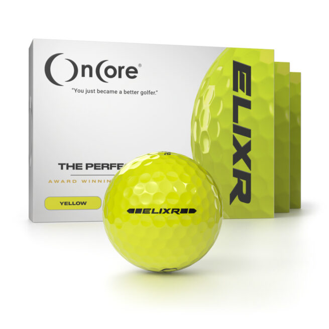 Black Friday Golf Ball Special B2G1 Free - OnCore - ELIXR - Dozen Yellow