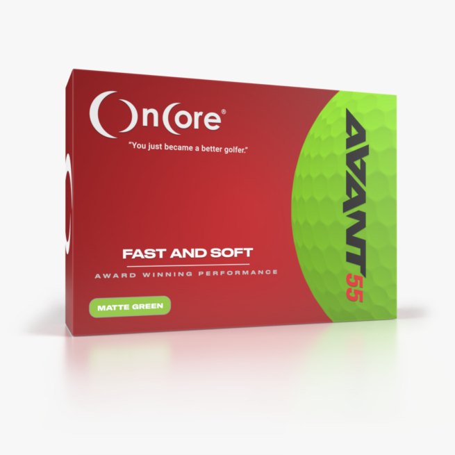 Shop AVANT 55 Tour Performance Golf Balls - OnCore Golf - Matte Green