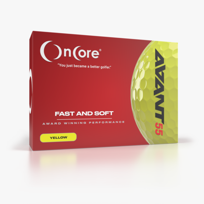 Shop AVANT 55 Tour Performance Golf Balls - OnCore Golf - Yellow