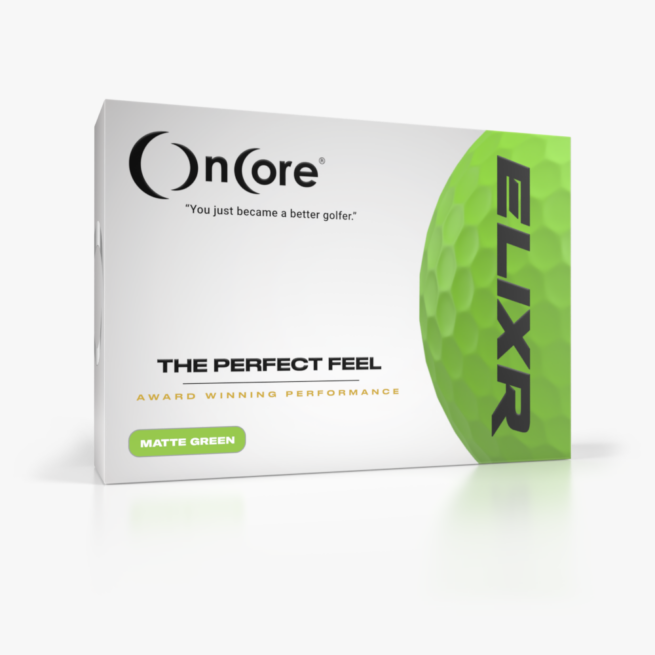 Shop ELIXR Tour Performance Golf Balls - OnCore Golf - Matte Green