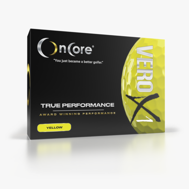 Shop VERO X1 Tour Performance Golf Balls - OnCore Golf - Yellow