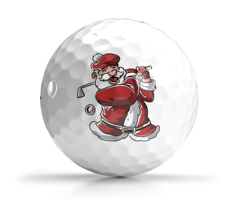 Shop Holiday Collection Golf Balls from OnCore Golf - Santa Swings Golf Ball