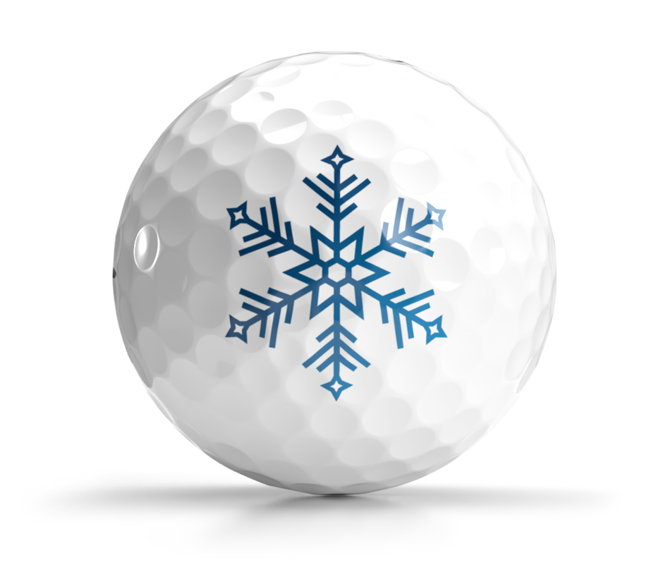 Shop Holiday Collection Golf Balls from OnCore Golf - Snowflake Golf Ball