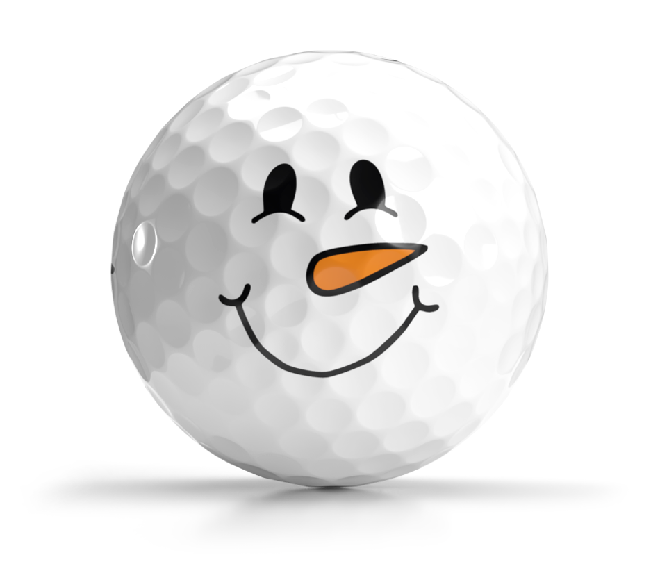 Shop Holiday Collection Golf Balls from OnCore Golf - Frosty Snowman Golf Ball