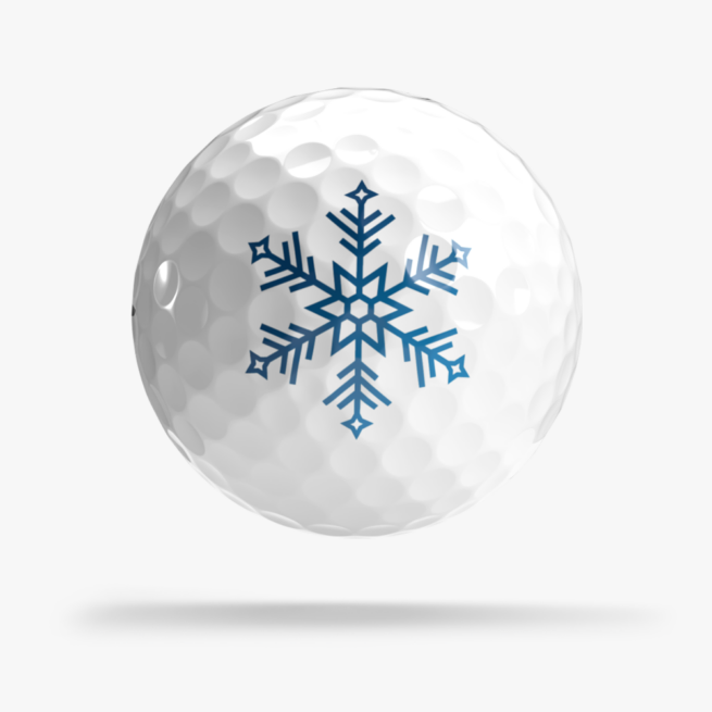 Shop Holiday Collection Golf Balls from OnCore Golf - Snowflake Golf Ball