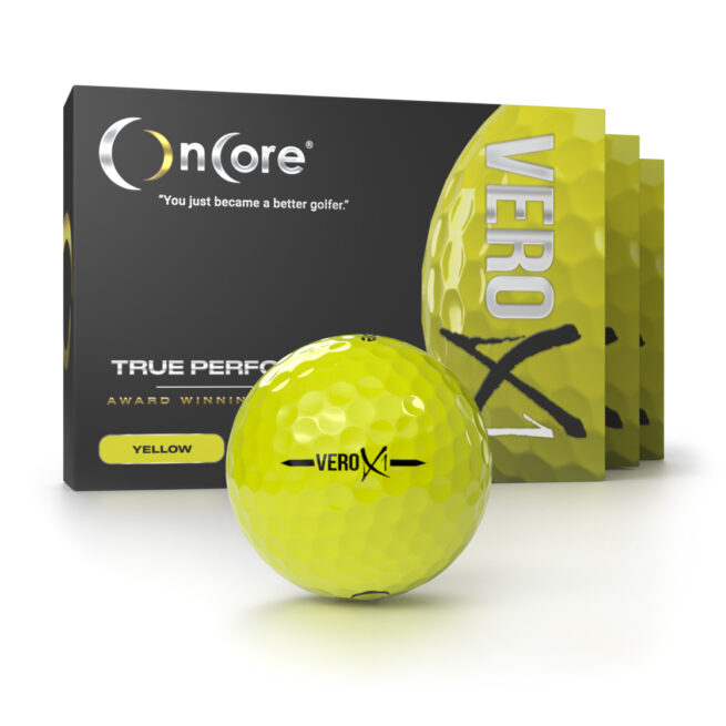 Black Friday Golf Ball Special B2G1 Free - OnCore - VERO X1 - Dozen Yellow