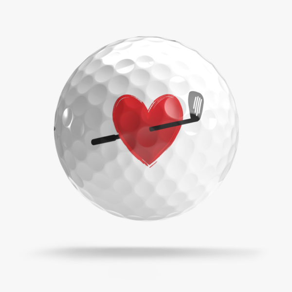 Shop Valentine's Day Golf Balls - 2024 - Heart Love Golf Ball | OnCore