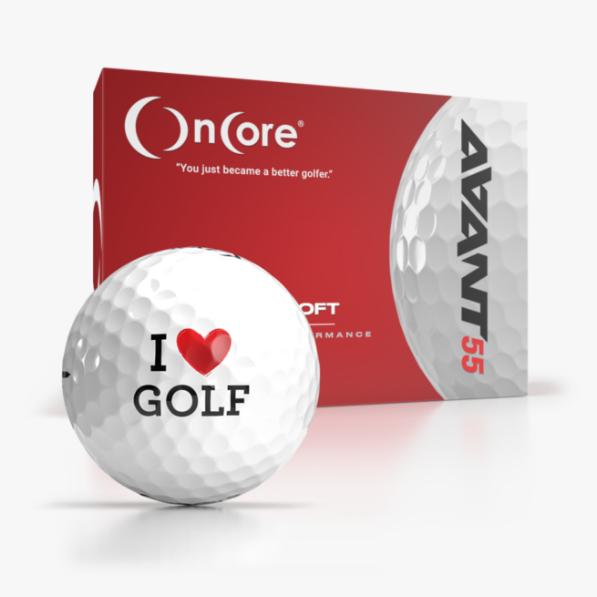 Shop Valentine's Day Golf Balls - 2024 - I Love Golf Ball | OnCore - AVANT 55