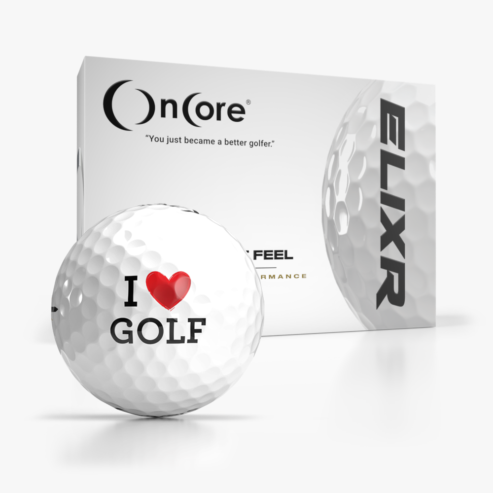 Shop Valentine's Day Golf Balls - 2024 - I Love Golf Ball | OnCore - ELIXR