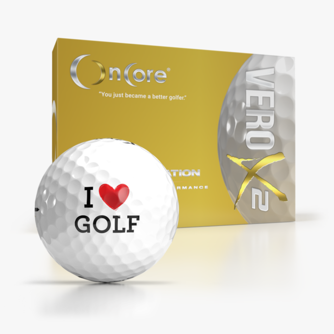 Shop Valentine's Day Golf Balls - 2024 - I Love Golf Ball | OnCore - VERO X2