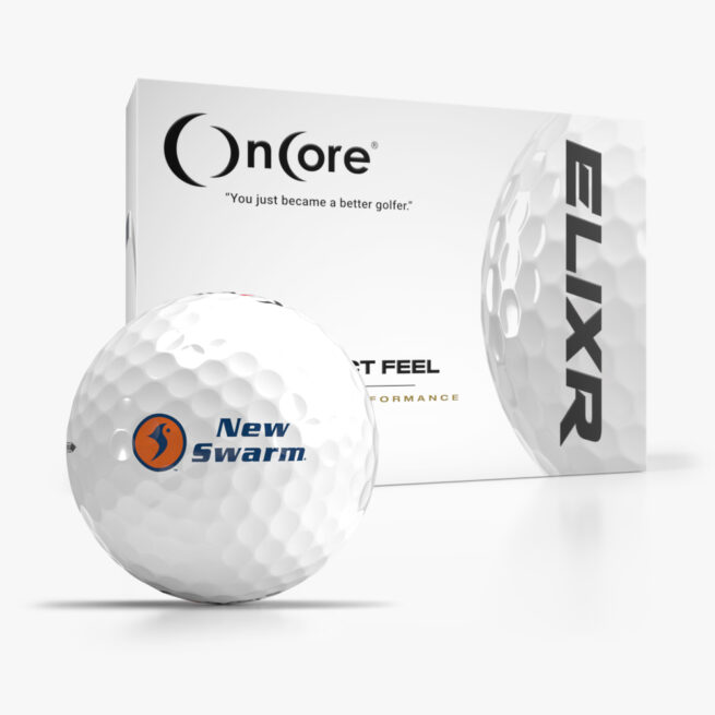Shop OnCore Golf - Official Golf Balls of FlingGolf - New Swarm ELIXR - White Dozen