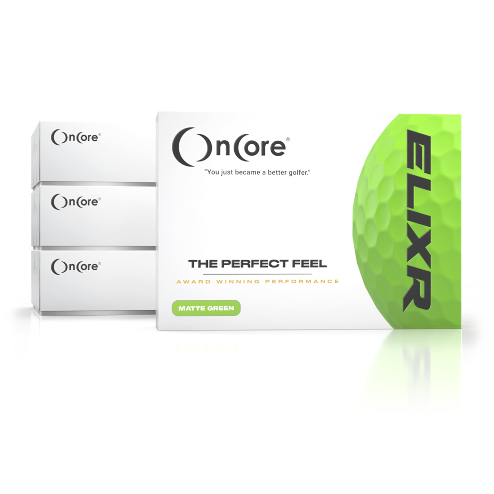Shop & Save - Black Friday Golf Ball Bundle - OnCore Performance Dozen Golf Balls - ELIXR - Matte Green