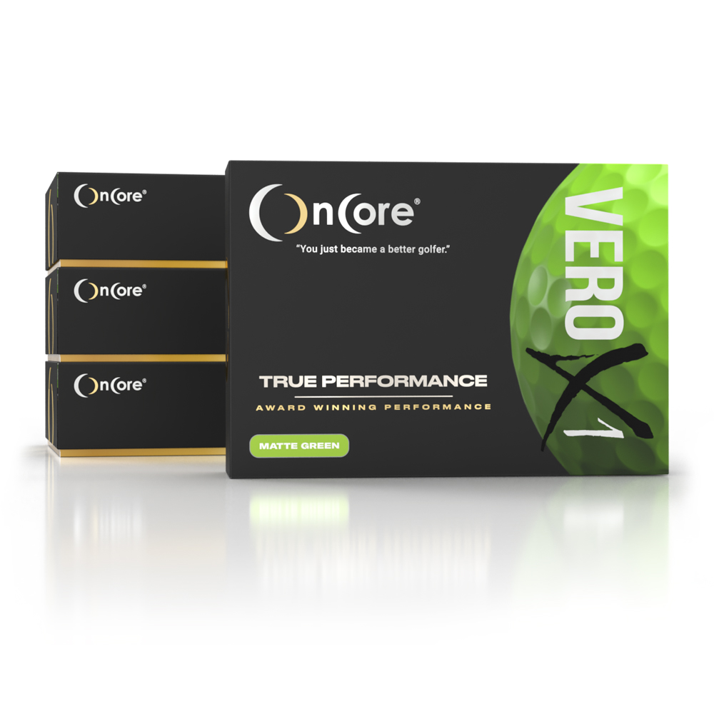 Shop & Save - Black Friday Golf Ball Bundle - OnCore Performance Dozen Golf Balls - VERO X2 - Matte Green