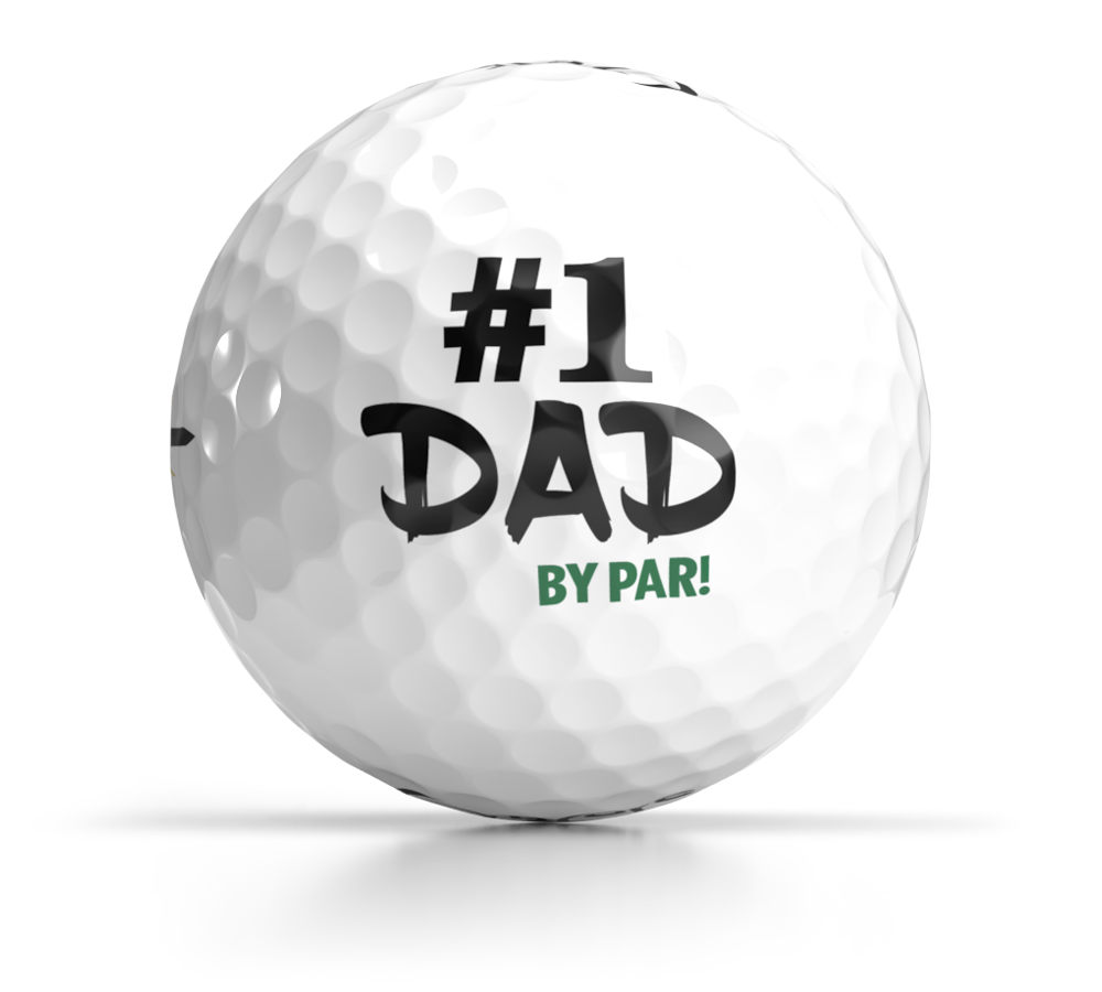 Shop OnCore Golf - Father's Day Golf Balls - #1 Dad By Par - Custom Logo Balls