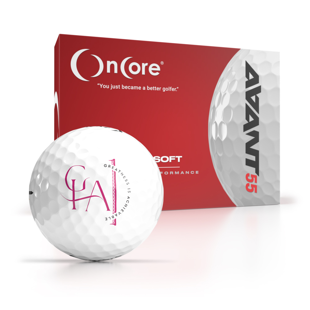 Shop GIA - Greatest is Achievable Logo Golf Balls from OnCore - AVANT 55