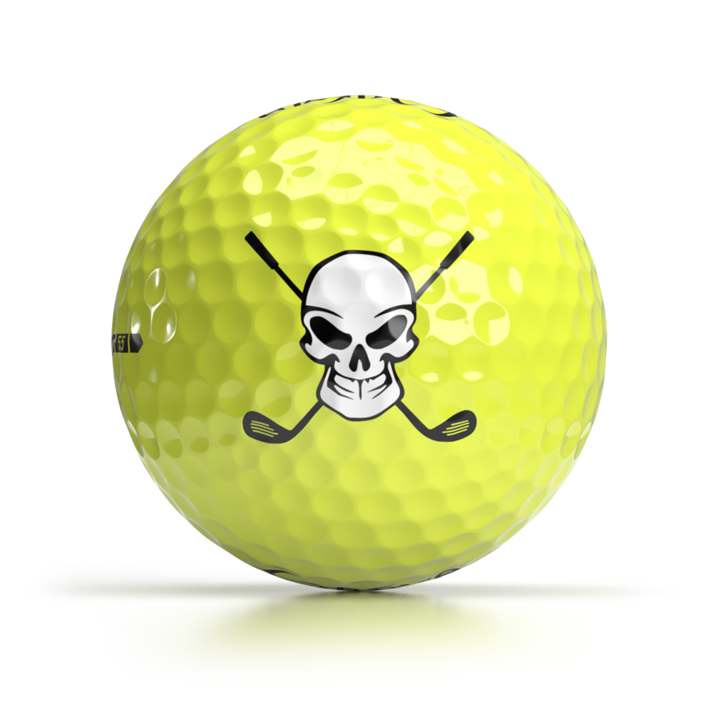 Shop OnCore's Halloween Logo Golf Balls Online - Skull Clubs Golf Ball