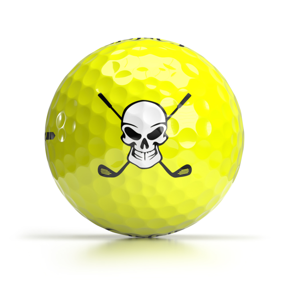 Shop OnCore's Halloween Logo Golf Balls Online - Skull Clubs Golf Balls