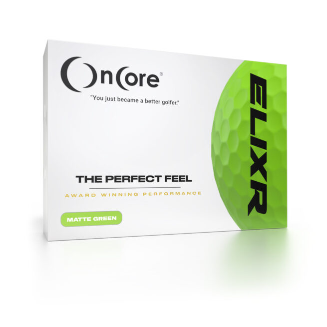 Shop Now | OnCore Hotlist Gold - ELIXR Tour Performance Dozen Golf Balls - Matte Green