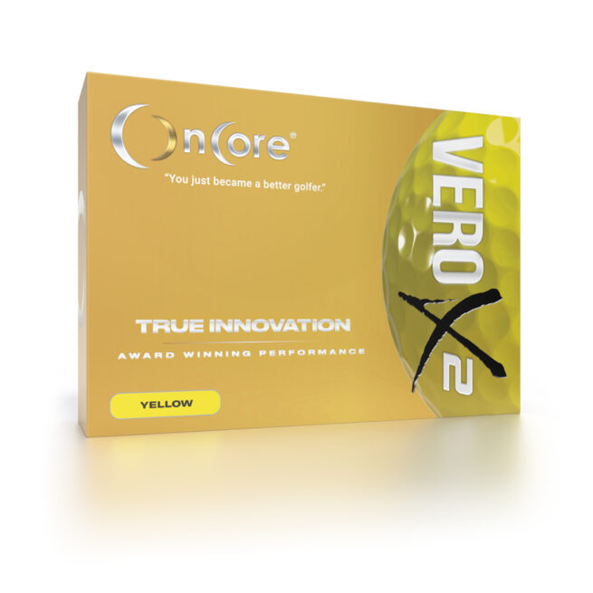 Shop Now | OnCore Golf - VERO X2 Tour Performance Dozen Golf Balls - Yellow