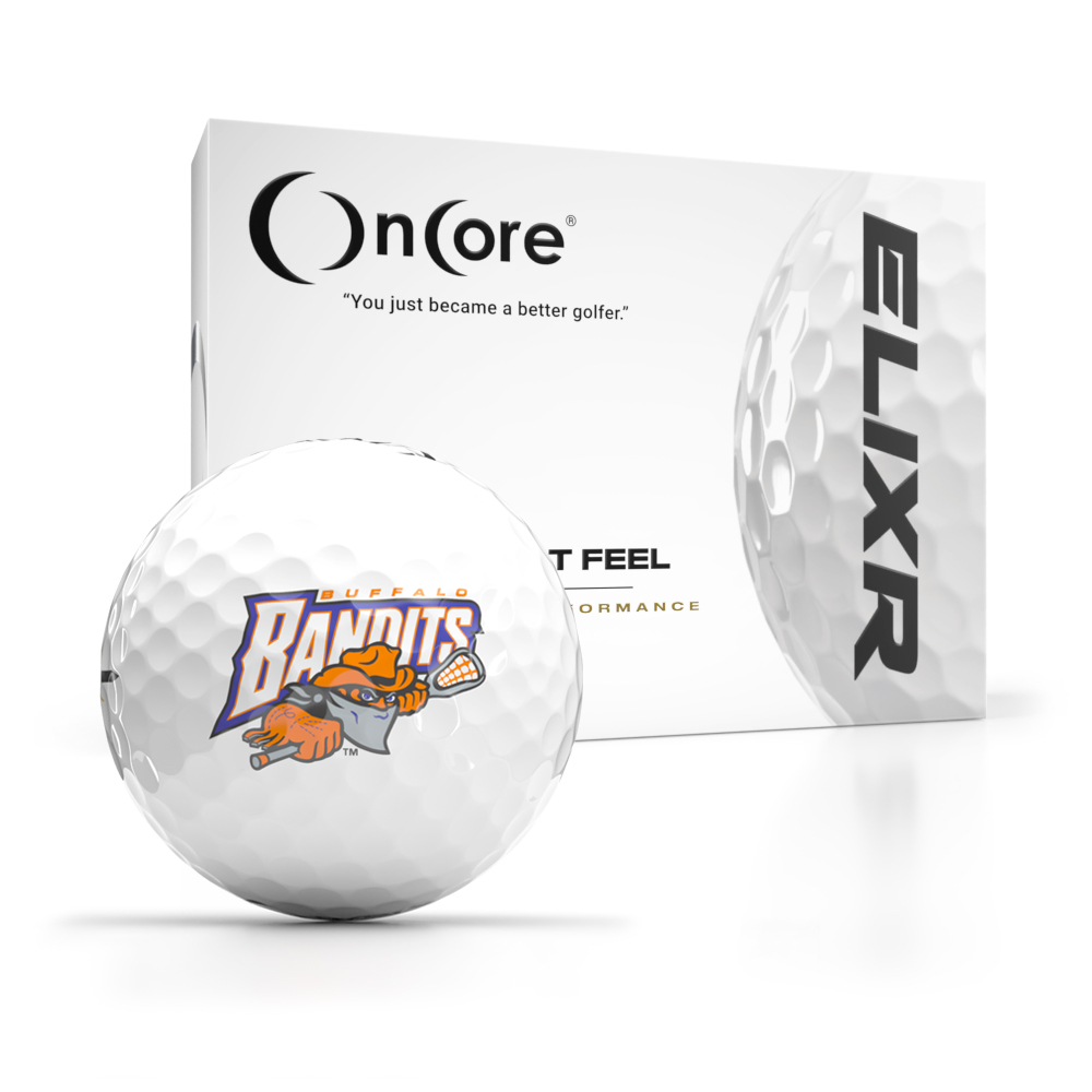 Shop OnCore Golf - Official Buffalo Bandits - NLL Logo Golf Balls - ELIXR