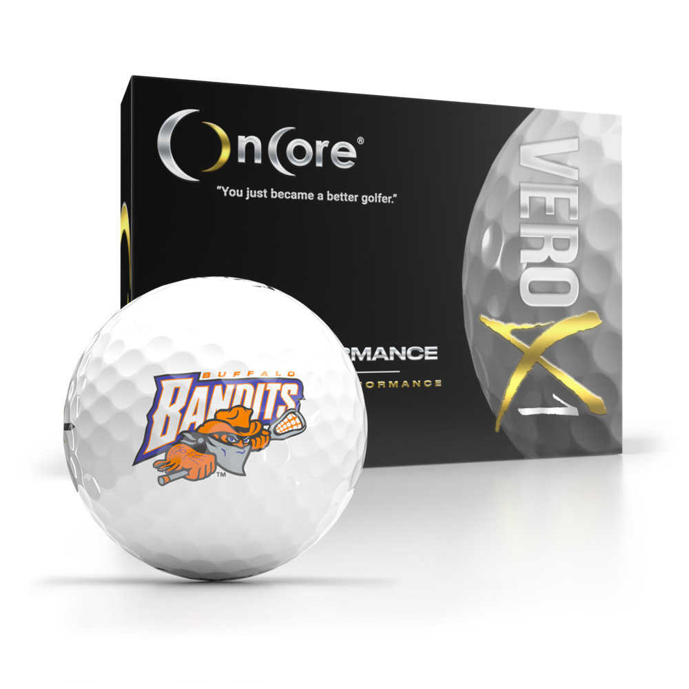 Shop OnCore Golf - Official Buffalo Bandits - NLL Logo Golf Balls - VERO X1