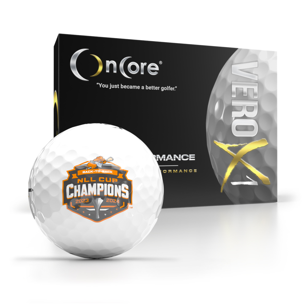 Shop OnCore Golf - Official Buffalo Bandits | 2023-24 NLL Champions Logo Golf Balls - VERO X1