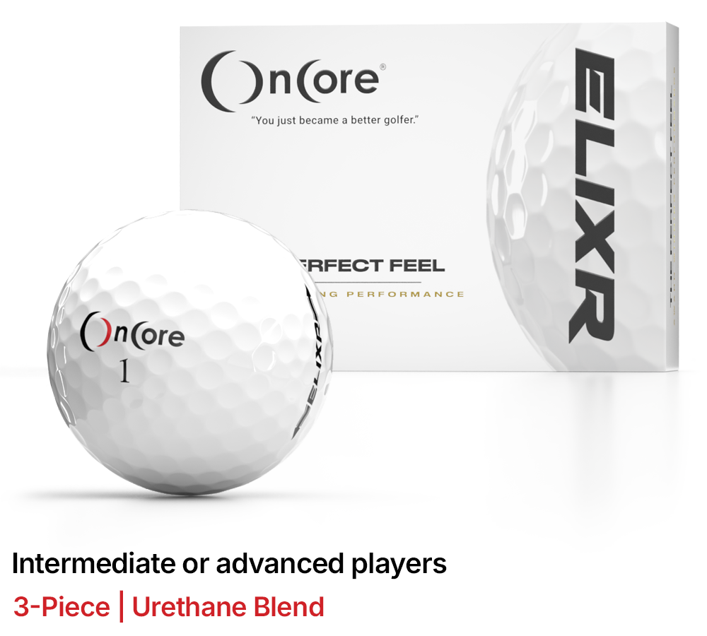 Shop OnCore Golf - ELIXR Enhanced Tour Performance Dozen Golf Balls - White